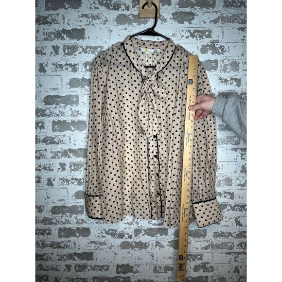 Boden | women sheer blouse velvet polka dots - Picture 8 of 13